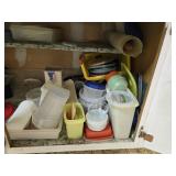 CONTENTS OF CABINET, TUPPERWARE