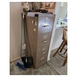 4 DRAWER FILING CABINET AND MISC. ITEMS