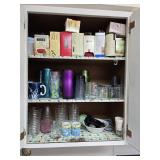 CONTENTS OF CABINET, TUPERWARE