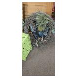 Rustic Woven Twig and Floral Decor Wreath