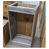 Rustic Reclaimed Wood Open Display Crate