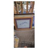Framed Flying Duck Wildlife Art Print