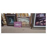 Set of 3 Framed Fishing & Lodge Wall Art