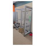 Rolling Wire Grid Retail Display Rack