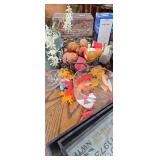 Clear Glass Bowl with Vibrant Apple Motif