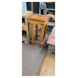 Rustic Wooden Bar Stool