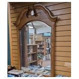 Traditional Arched Wood Frame Wall Mirror