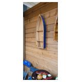 Nautical Wooden Boat Wall Shelf