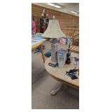 Ornate Architectural Pillar Table Lamp