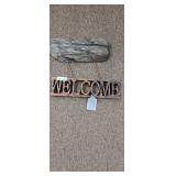 Rustic Driftwood Welcome Sign