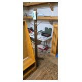 Rustic Wooden Floor-Standing Hat and Coat Rack