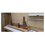 Vintage Wooden Workbench Spindle Jig