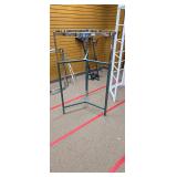 Circular Chrome Clothing Display Rack