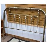 Vintage Brass Metal Bed Headboard