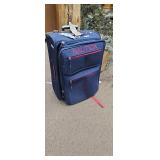 Nautica Navy Blue Rolling Suitcase