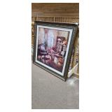 Framed Piano Room Interior Print