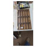 Wooden Wall-Mount Display Case with Glass Door