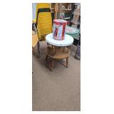 Vintage Two-Tier Round Side Table