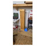 Wooden Slat Display Pedestal Stand