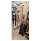 Natural Wood & Metal Wire Retail Display Grid