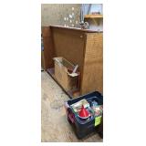 Large Wooden Pegboard Retail Display Unit
