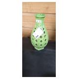 Casa Cristina Light Green Ceramic Lattice Vase