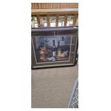 Framed Still Life Wine and Cheese Art Print