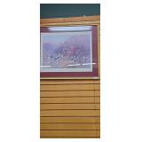 Framed Equestrian Hunting Scene Print