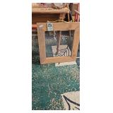 Rustic Wooden Framed Window Screen Decor