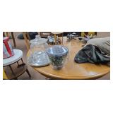 Clear Glass Storage Jar with Matching Lid