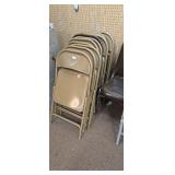 Set of Metal Folding Chairs