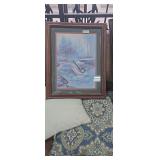 Framed Leaping Trout Nature Print