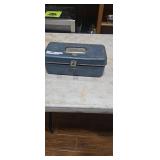Vintage Blue Metal Tackle Box