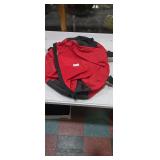 Rugged Red and Black Heavy-Duty Duffel Bag