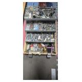 Flambeau Cantilever Tool Box with Assorted Parts