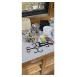 Ornate Black Metal Scrollwork Stand