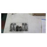 Assorted Heavy-Duty Fishing Hooks in Utility Case