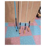 Set of Five Fishing Rods