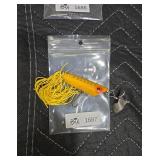 Vintage Yellow Fishing Lure with Propeller