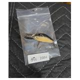Vintage Black and Tan Crankbait Fishing Lure