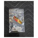Vintage Painted Wood Popper Fishing Lure