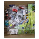 Assorted Fishing Tackle and Snelled Hooks Lot