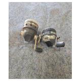Set of 2 Vintage Zebco & Johnson Fishing Reels