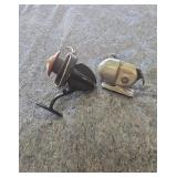 Two Vintage Fishing Reels: Quantum Micro & Black
