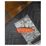 Vintage Orange Crackle Finish Fishing Lure