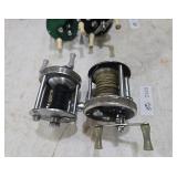 Two Vintage Baitcasting Fishing Reels