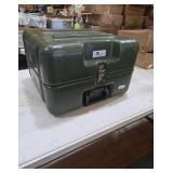 Olive Green Hard-Shell Fishing Tackle Box
