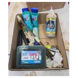 Outdoor Gear Assortment: Cast Net & Tire Sealant