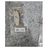 Vintage White and Yellow Topwater Fishing Lure