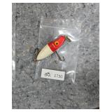Vintage Red and White Fishing Lure